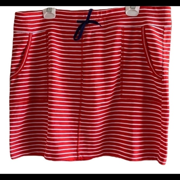 JONES New York orange/white striped tennis skirt size XL - Picture 1 of 8